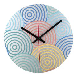 Horloge murale ouverte sans verre publicitaire BeTime Alu fabriquée en Europe