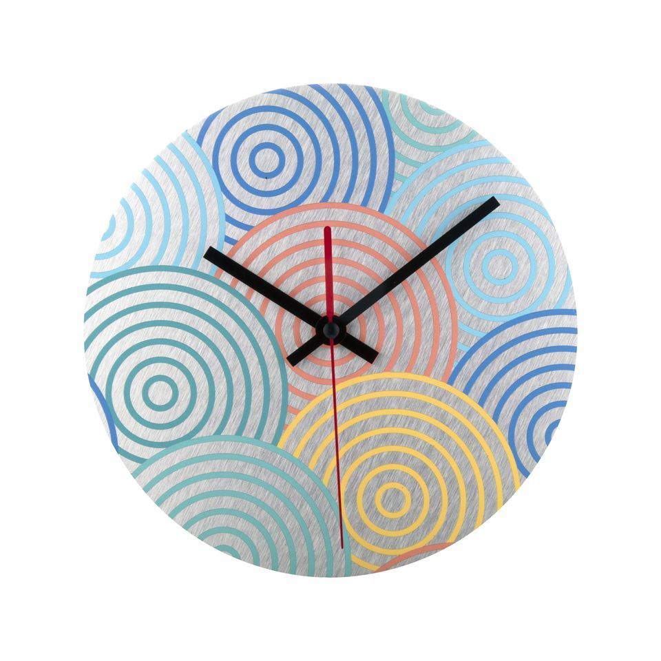Horloge murale ouverte sans verre publicitaire BeTime Alu fabriquée en Europe