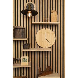 Horloge murale en bambou publicitaire Tokei Horloge murale en bambou publicitaire Tokei