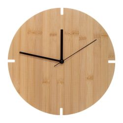 Horloge murale en bambou publicitaire Tokei Horloge murale en bambou publicitaire Tokei