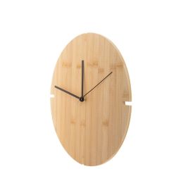 Horloge murale en bambou publicitaire Tokei Horloge murale en bambou publicitaire Tokei