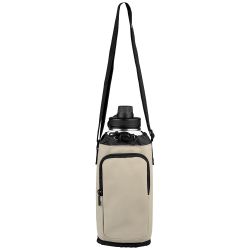 Sac publicitaire isotherme pour une bouteille PU recyclé fermetureéclair 1.8L Malmö Sac publicitaire isotherme pour une bouteille PU recyclé fermetureéclair 1.8L Malmö