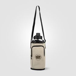 Sac publicitaire isotherme pour une bouteille PU recyclé fermetureéclair 1.8L Malmö