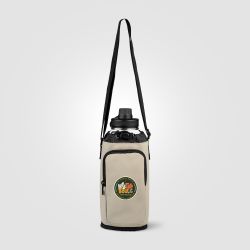 Sac publicitaire isotherme pour une bouteille PU recyclé fermetureéclair 1.8L Malmö Sac publicitaire isotherme pour une bouteille PU recyclé fermetureéclair 1.8L Malmö