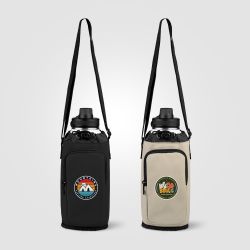Sac publicitaire isotherme pour une bouteille PU recyclé fermetureéclair 1.8L Malmö Sac publicitaire isotherme pour une bouteille PU recyclé fermetureéclair 1.8L Malmö