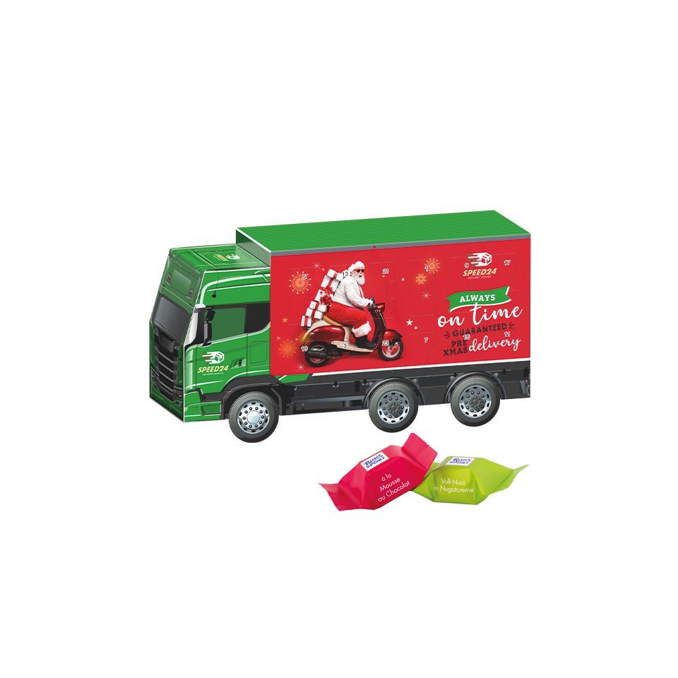 Calendrier de l’Avent personnalisé CAMION Ritter Sport Truck 225x120x70 mm