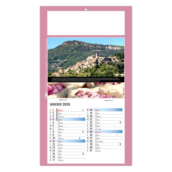 Calendrier personnalisable fabriqué en France 1 Vue Stéphane Calendrier personnalisable fabriqué en France 1 Vue Stéphane