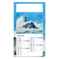 Calendrier personnalisable fabriqué en France 1 Vue Émilie Calendrier personnalisable fabriqué en France 1 Vue Émilie