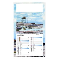 Calendrier personnalisable fabriqué en France 1 Vue Émilie Calendrier personnalisable fabriqué en France 1 Vue Émilie