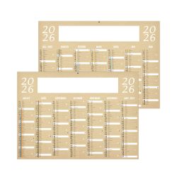 Calendrier publicitaire fabriqué en France Kraft Souple