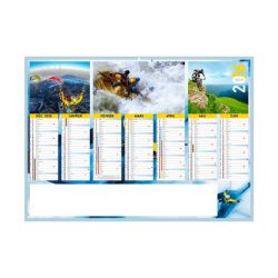Calendrier personnalisable bancaire Adrénaline rigide
