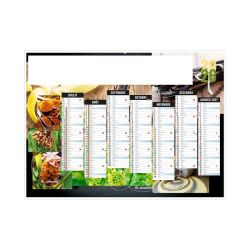 Calendrier personnalisable bancaire Épices rigide Calendrier personnalisable bancaire Épices rigide