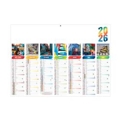 Calendrier personnalisable bancaire Florian rigide
