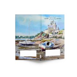 Agenda spirale publicitairefabriqué en France souple éco-poche couleur 95x165 mm Agenda spirale publicitairefabriqué en France souple éco-poche couleur 95x165 mm