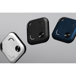 Tracker air tag carré publicitaire personnalisé compatible Apple et Android