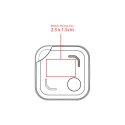 Tracker air tag carré publicitaire personnalisé compatible Apple et Android Tracker air tag carré publicitaire personnalisé compatible Apple et Android