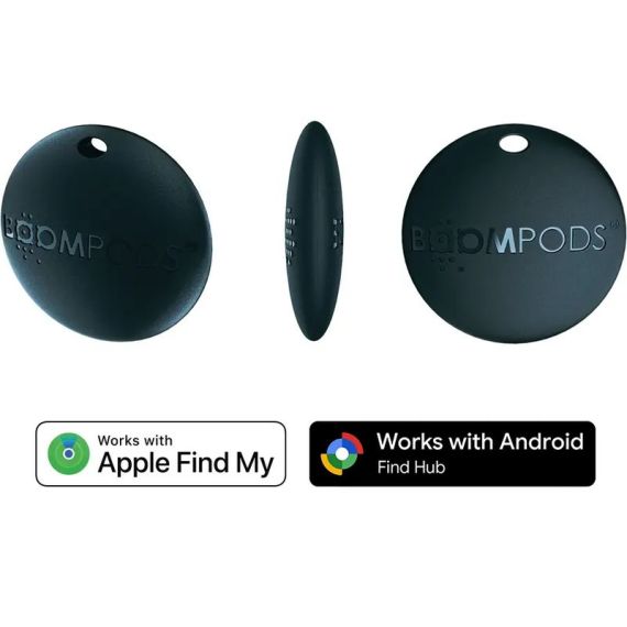 Tracker air tag publicitaire universel personnalisé compatible Apple et Android Boompods Tracker air tag publicitaire universel personnalisé compatible Apple et Android Boompods