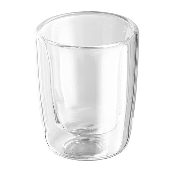 Set de deux tasses expresso en verre borosilicate thermique personnalisé 55 ml
