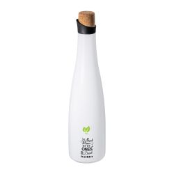 Carafe personnalisée en acier avec un bouchon en liège 1000 ml Carafe personnalisée en acier avec un bouchon en liège 1000 ml