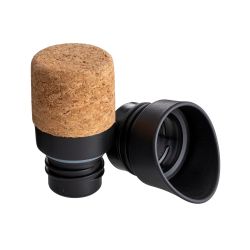 Carafe personnalisée en acier avec un bouchon en liège 1000 ml Carafe personnalisée en acier avec un bouchon en liège 1000 ml