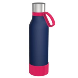 Gourde personnalisée en acier inoxydable recyclé 820 ml anneau silicone Gourde personnalisée en acier inoxydable recyclé 820 ml anneau silicone