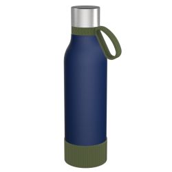 Gourde personnalisée en acier inoxydable recyclé 820 ml anneau silicone Gourde personnalisée en acier inoxydable recyclé 820 ml anneau silicone