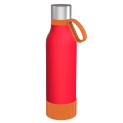 Gourde personnalisée en acier inoxydable recyclé 820 ml anneau silicone Gourde personnalisée en acier inoxydable recyclé 820 ml anneau silicone