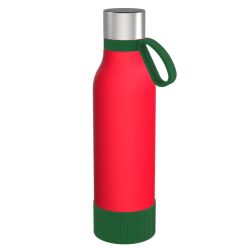 Gourde personnalisée en acier inoxydable recyclé 820 ml anneau silicone Gourde personnalisée en acier inoxydable recyclé 820 ml anneau silicone