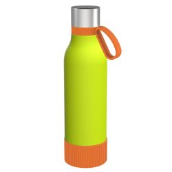 Gourde personnalisée en acier inoxydable recyclé 820 ml anneau silicone Gourde personnalisée en acier inoxydable recyclé 820 ml anneau silicone
