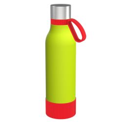 Gourde personnalisée en acier inoxydable recyclé 820 ml anneau silicone Gourde personnalisée en acier inoxydable recyclé 820 ml anneau silicone