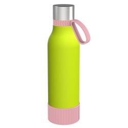Gourde personnalisée en acier inoxydable recyclé 820 ml anneau silicone Gourde personnalisée en acier inoxydable recyclé 820 ml anneau silicone