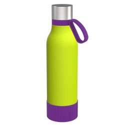 Gourde personnalisée en acier inoxydable recyclé 820 ml anneau silicone Gourde personnalisée en acier inoxydable recyclé 820 ml anneau silicone