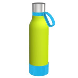 Gourde personnalisée en acier inoxydable recyclé 820 ml anneau silicone Gourde personnalisée en acier inoxydable recyclé 820 ml anneau silicone