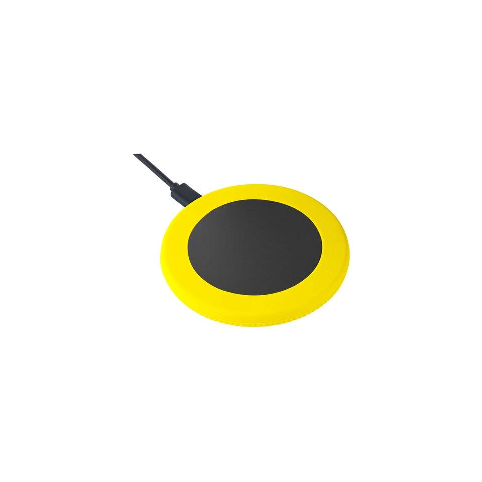 Chargeur publicitaire sans fil 15 Watt avec anneau en silicone