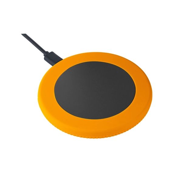 Chargeur publicitaire sans fil 15 Watt avec anneau en silicone