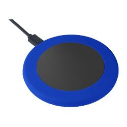 Chargeur publicitaire sans fil 15 Watt avec anneau en silicone Chargeur publicitaire sans fil 15 Watt avec anneau en silicone