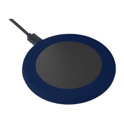 Chargeur publicitaire sans fil 15 Watt avec anneau en silicone Chargeur publicitaire sans fil 15 Watt avec anneau en silicone