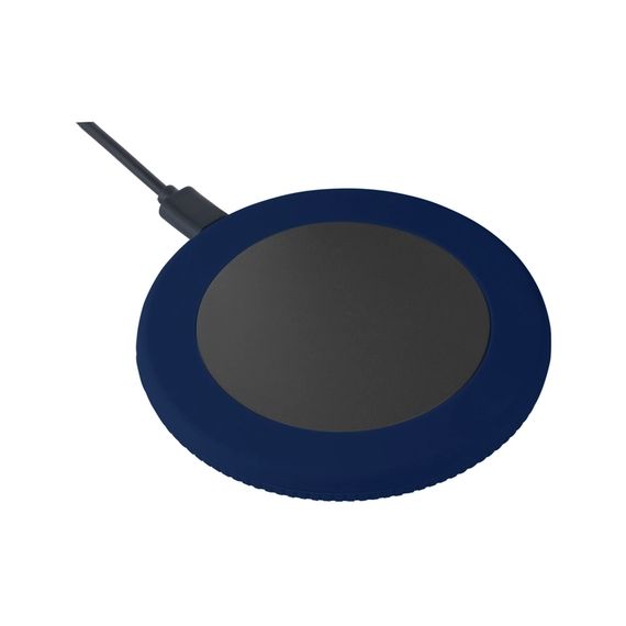 Chargeur publicitaire sans fil 15 Watt avec anneau en silicone