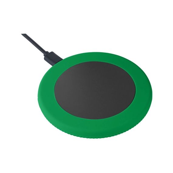 Chargeur publicitaire sans fil 15 Watt avec anneau en silicone