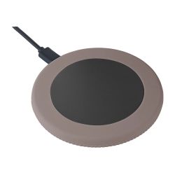 Chargeur publicitaire sans fil 15 Watt avec anneau en silicone Chargeur publicitaire sans fil 15 Watt avec anneau en silicone