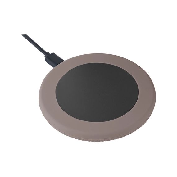 Chargeur publicitaire sans fil 15 Watt avec anneau en silicone