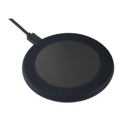 Chargeur publicitaire sans fil 15 Watt avec anneau en silicone Chargeur publicitaire sans fil 15 Watt avec anneau en silicone