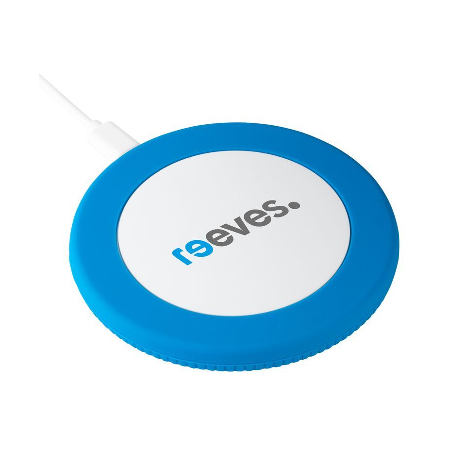 Chargeur publicitaire sans fil 15 Watt avec anneau en silicone
