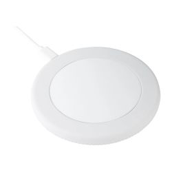 Chargeur publicitaire sans fil 15 Watt avec anneau en silicone Chargeur publicitaire sans fil 15 Watt avec anneau en silicone