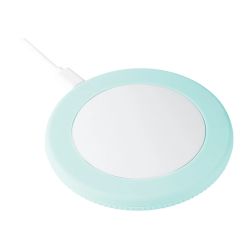 Chargeur publicitaire sans fil 15 Watt avec anneau en silicone Chargeur publicitaire sans fil 15 Watt avec anneau en silicone
