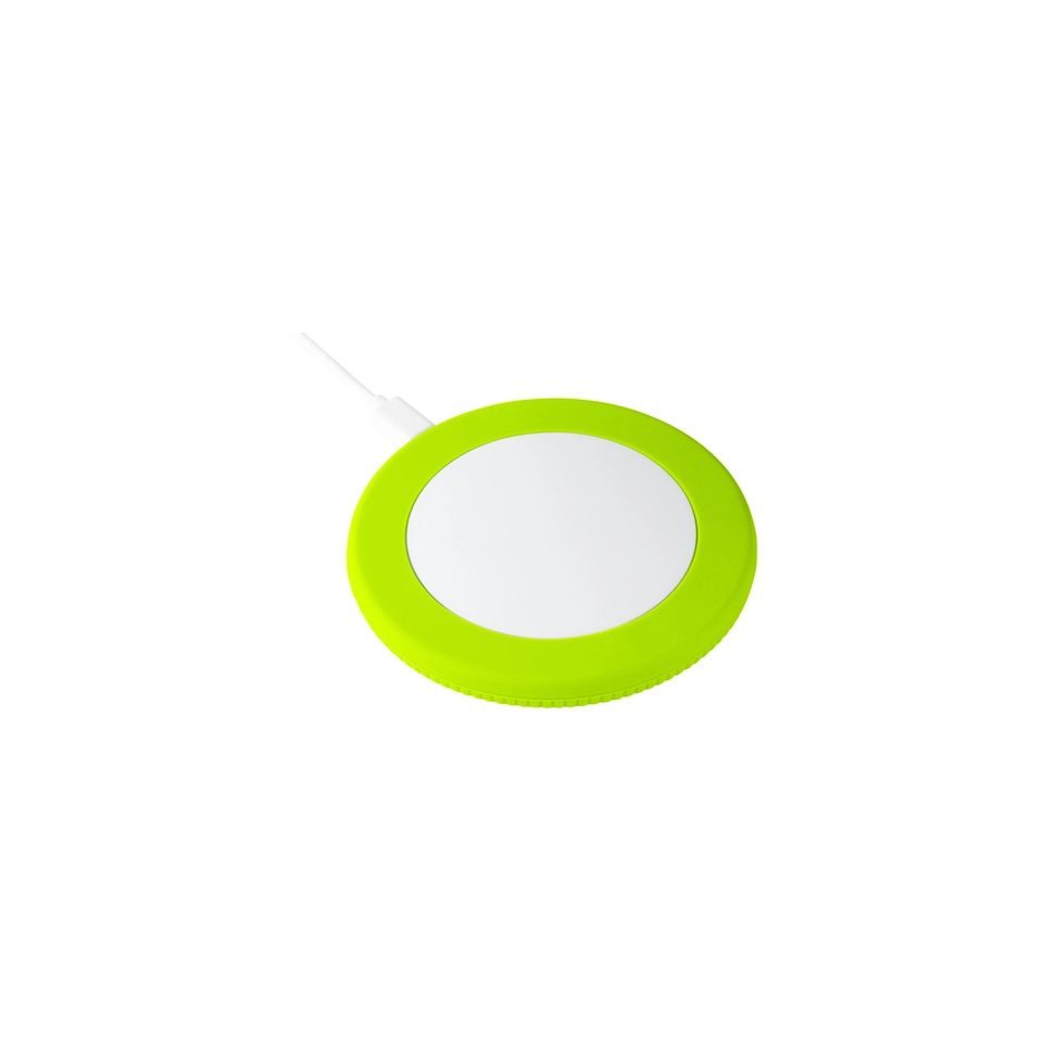 Chargeur publicitaire sans fil 15 Watt avec anneau en silicone