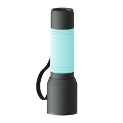 Lampe de poche personnalisée en aluminium rechargeable manchon en silicone Lampe de poche personnalisée en aluminium rechargeable manchon en silicone