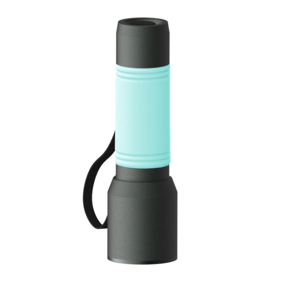 Lampe de poche personnalisée en aluminium rechargeable manchon en silicone Lampe de poche personnalisée en aluminium rechargeable manchon en silicone