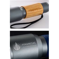 Lampe de poche personnalisée en aluminium rechargeable manchon en silicone