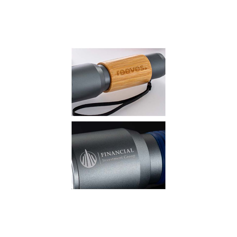 Lampe de poche personnalisée en aluminium rechargeable manchon en silicone